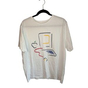 Apple Park Exclusive Macintosh Graphic T-Shirt White Mens XL 100% Cotton